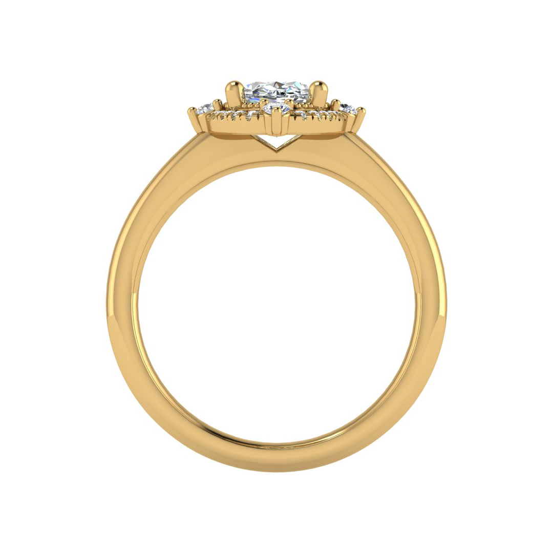 Reign Halo Engagement Ring